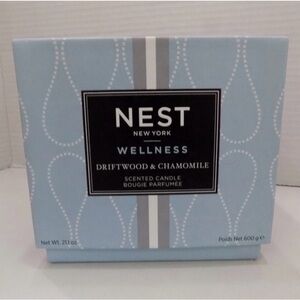 NEST New York Wellness Driftwood & Chamomile Scented Candle 3-wick 21.1 oz